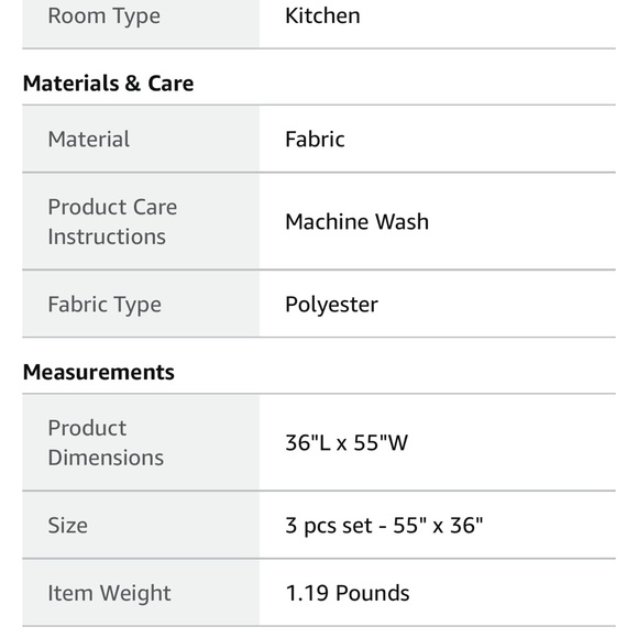 2 sets of 3 piece curtain set: 1 valance/2 cafe curtains.55”x 36” 6 piecefor $24 - Picture 4 of 7